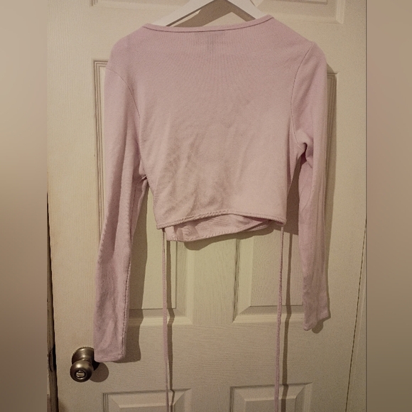 Forever 21 Lavender Purple 💜 Cross Front Top - Picture 3 of 6